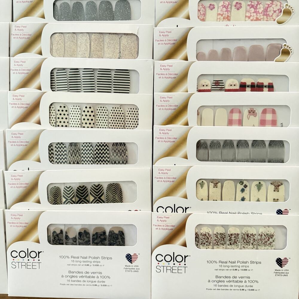 Lot Of 50 Color Street Nail Polish Strips Many Different Colors New Sealed Lot F - Picture 7 of 7